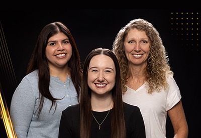 From left to right: Roxana Palma-Orantes, Kalee Lynn Warnimont, Tove Blake MEDEX Northwest Admissions and Student Services Team members from left to right: Roxana Palma-Orantes, Kalee Lynn Warnimont, Tove Blake