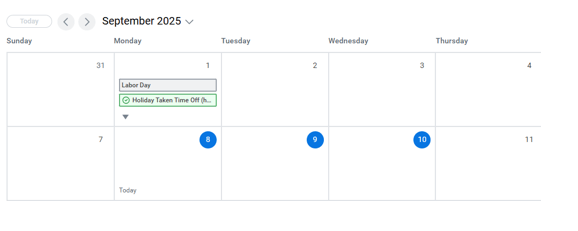calendar days