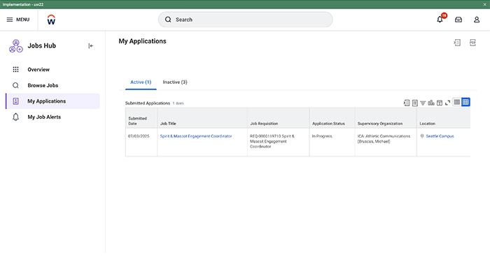 Step 7: View Your Application Status